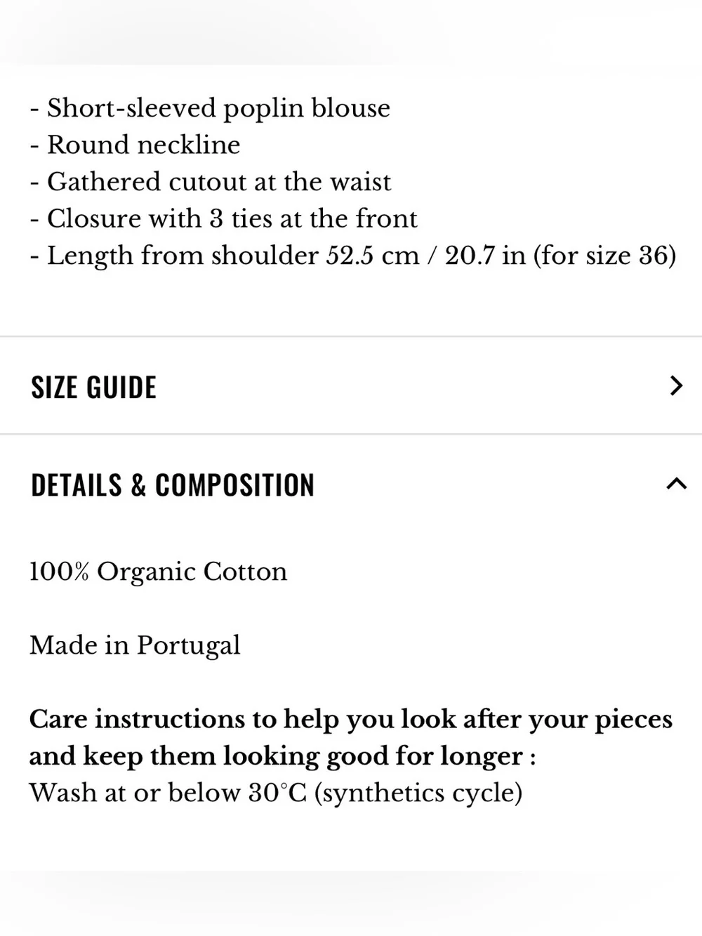 NWOT Sezane Ileana Blouse - Picture 6 of 7